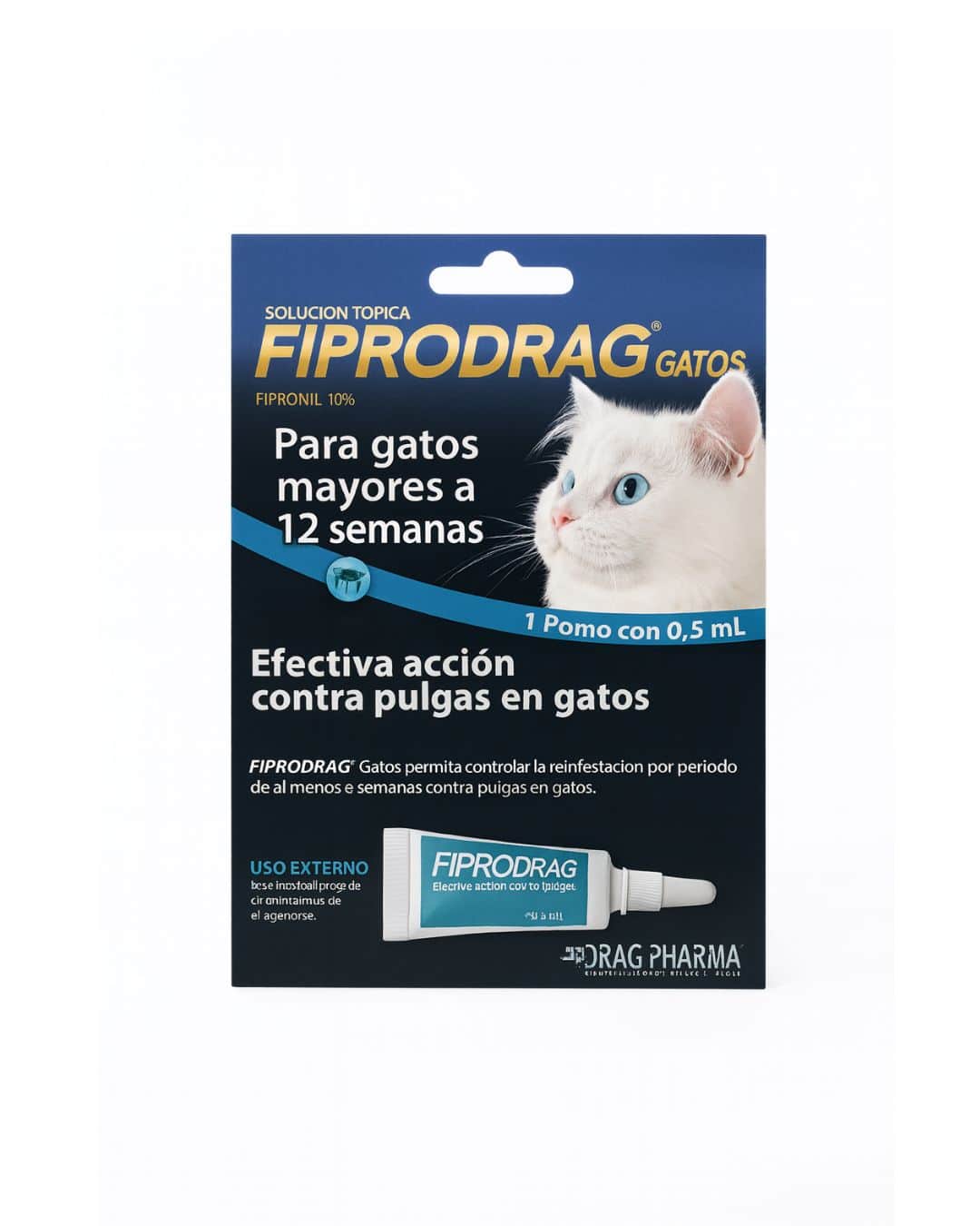 fipro gato Fiprodrag Pipeta Para Gatos #11-7000-3 DPH - Imagen 1