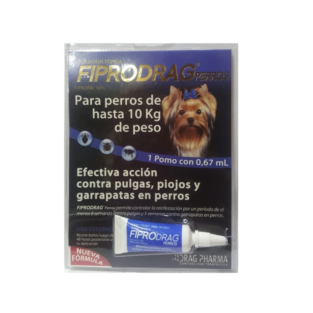 Fiprodrag Perro Menos De 10 Kg  #11-7010-01