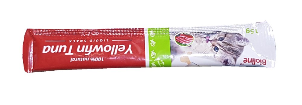 Snack Liquido Sabor Yellowfin Tuna 15G Bioline #2333
