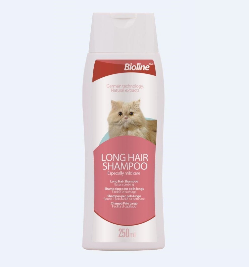 Shampoo Bioline Para Gatos De Pelo Largo