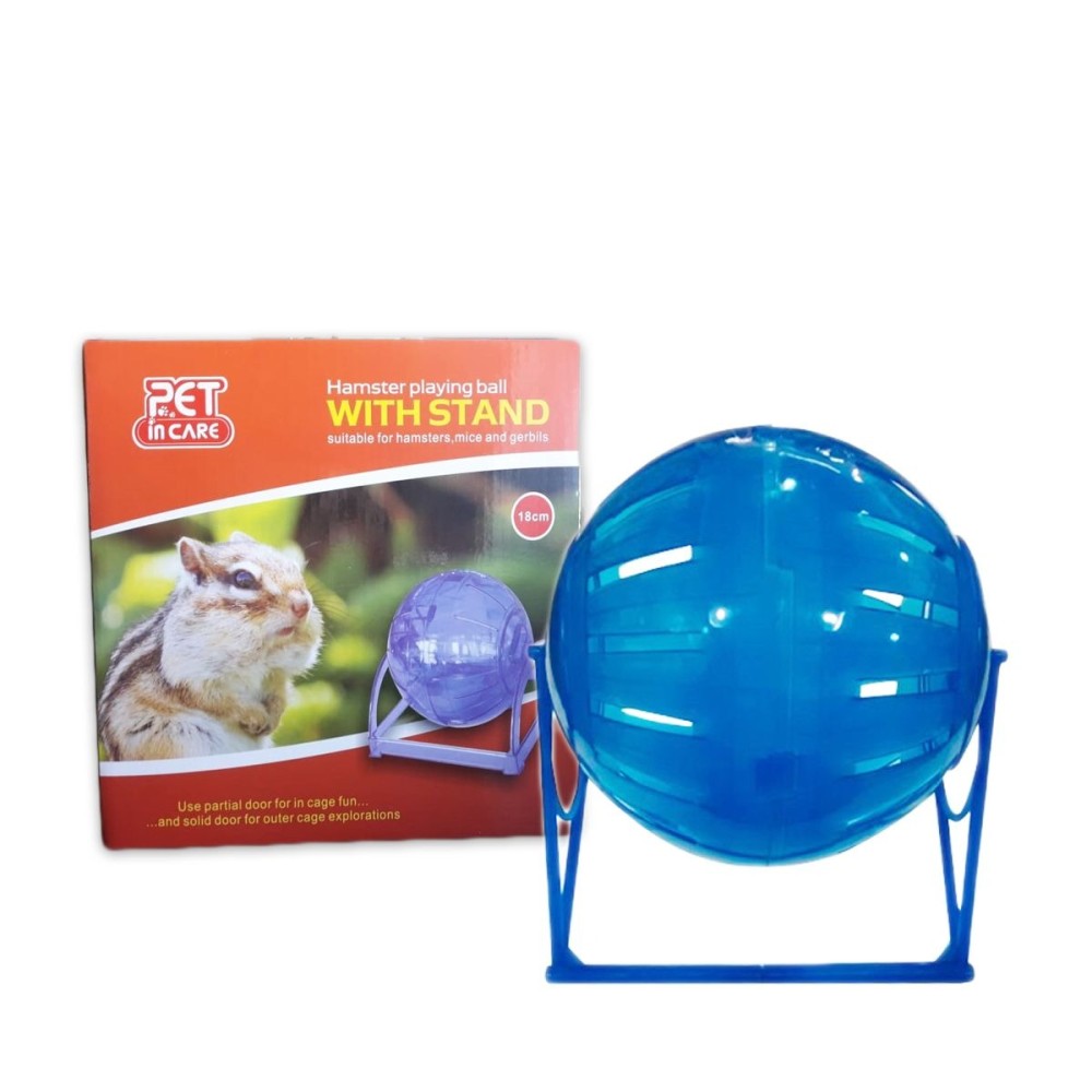 Esfera Acrilica Hamster Adult 18 Cm Con Pedestal #S304A