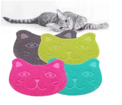 Alfombra Baño Sanitario Para Arenero Cara De Gato - Imagen 3