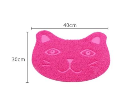 Alfombra Baño Sanitario Para Arenero Cara De Gato - Imagen 2