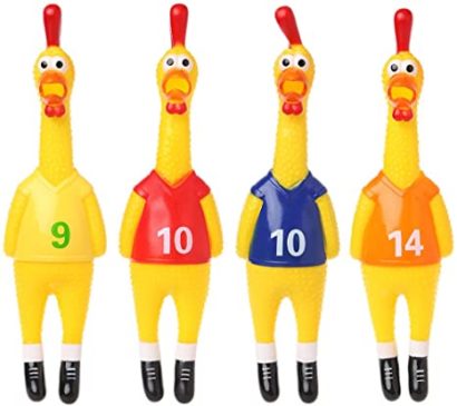 Pollo De Goma Futbol De ​Juguete M #Jdc-18