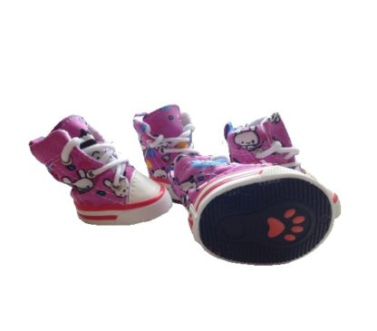 Zapatos De Lona Para Perros Estilo Converse Talla 1 - Imagen 4