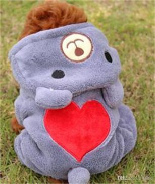 Ropa Peludita Con Patitas Corazón 10 #61049 - Imagen 2