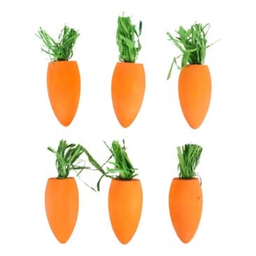 6 Zanahorias De Madera