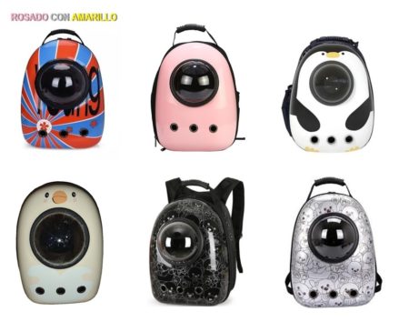 Mochila Transportadora Tipo Astronauta Para Mascotas #35311 MBN - Imagen 4