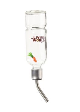 Bebedero Botella Vidrio 177 Ml. Living World #61580 - Imagen 2