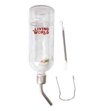 Bebedero Botella Vidrio 177 Ml. Living World #61580 - Imagen 4