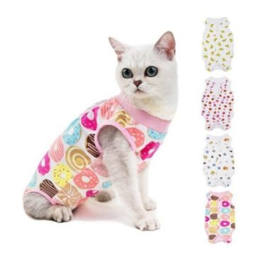 Traje Post Operatorio Para Gatos Xl #Dga4-Xl
