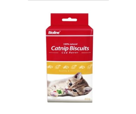 Galletas Bioline Catnip Biscuits Bacalao 80G #2295