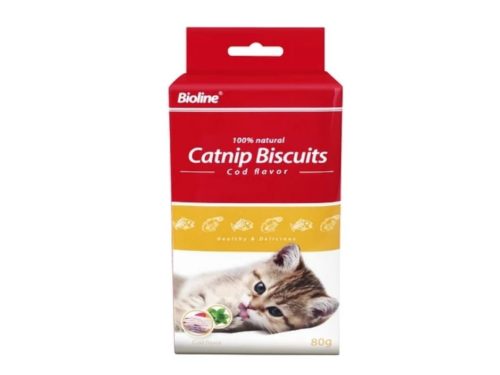Galletas Bioline Catnip Biscuits Bacalao 80G #2295