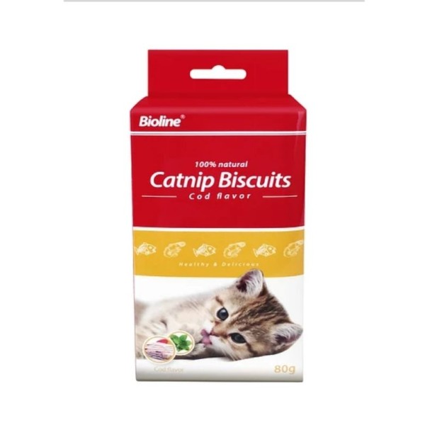 Galletas Bioline Catnip Biscuits Bacalao 80G #2295