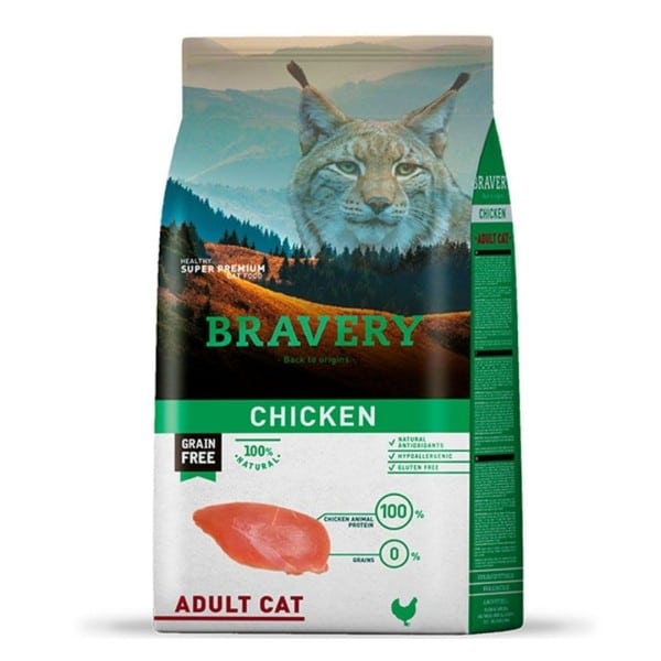 Bravery Gato Adulto Pollo 7kg  4GA070002