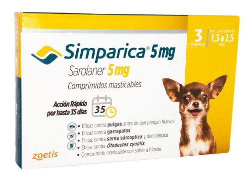 Simparica 1.3 A 2.5Kg 3 Comprimidos #1022551 GBC