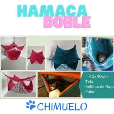 Hamaca Doble Para Mascotas Pequeñas #1755 ERG - Imagen 3