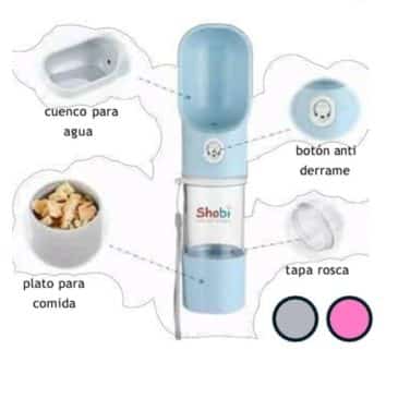 Botella De Agua Portátil 2 En 1 250Ml MBN #Szp0009B - Imagen 2