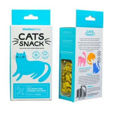 Cats Snack Galletas Salmón Con Hierba Gatera 80 Gr #Ck1021