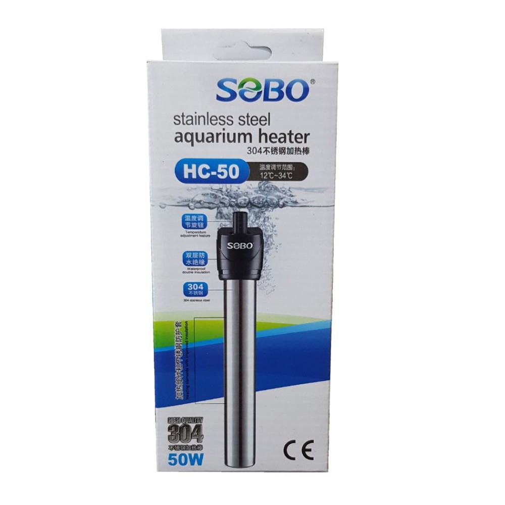Termo calefactor 50W Sobo Hc-50 Acero LVL