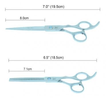 Set 2 Piezas Tijeras Profesional Meisha - Imagen 2