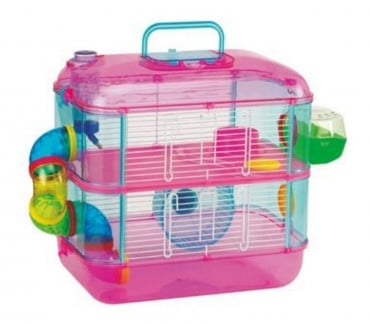 Jaula Acrilica Para Hamster De 2 Pisos MBN #yb075-1