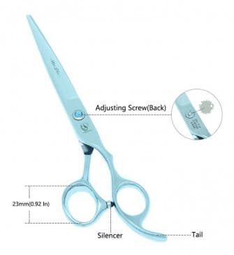 Set 2 Piezas Tijeras Profesional Meisha - Imagen 6