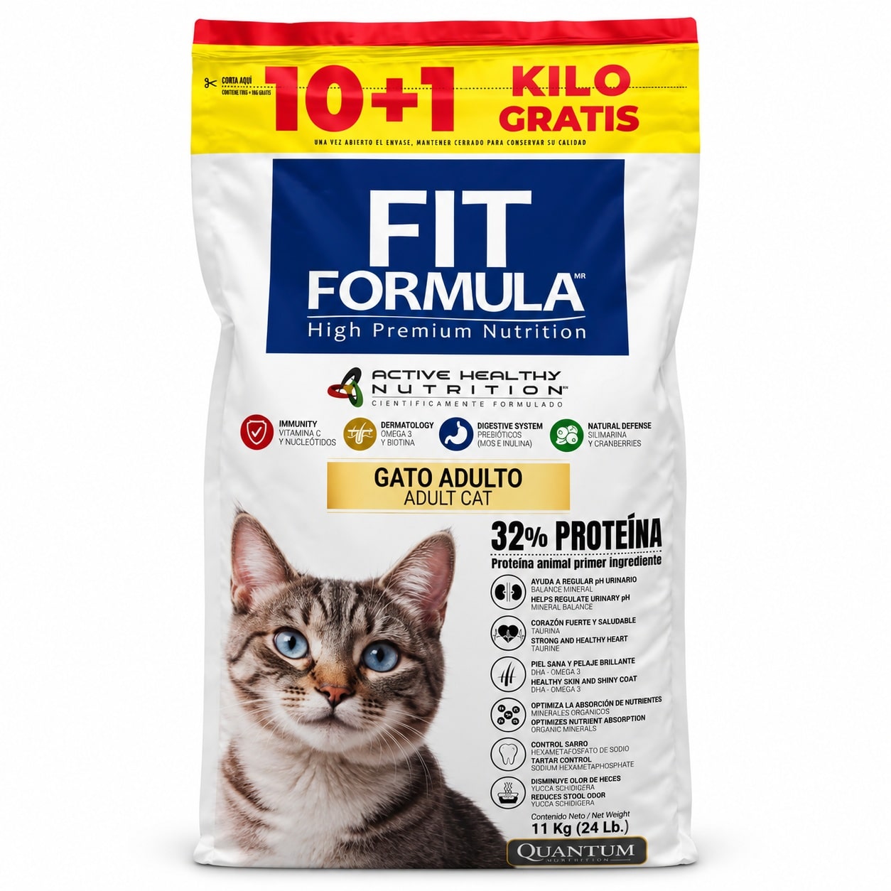 Fit_Formula_Gato_Adulto_11kg_Chimuelo Fit Formula Para Gato 10kg - Imagen 1