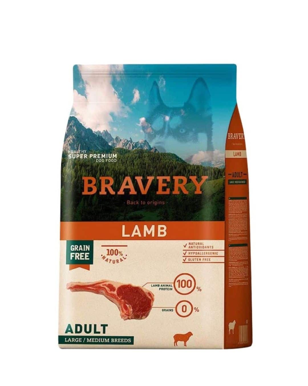 bravery cordero Bravery Perro Adulto Cordero 12kg #4PE120005 - Imagen 1