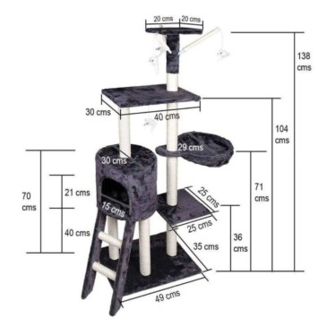 Rascador Con Hamaca Para Gatos MBN #Cat001 - Imagen 2