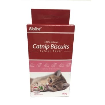 Galletas Bioline Catnip Biscuits Salmón 80G #2294