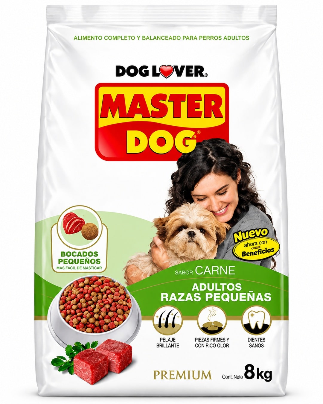 masterdog razas paqueñas 8kg MasterDog Adulto Razas Pequeñas 8 Kg TTO - Imagen 1