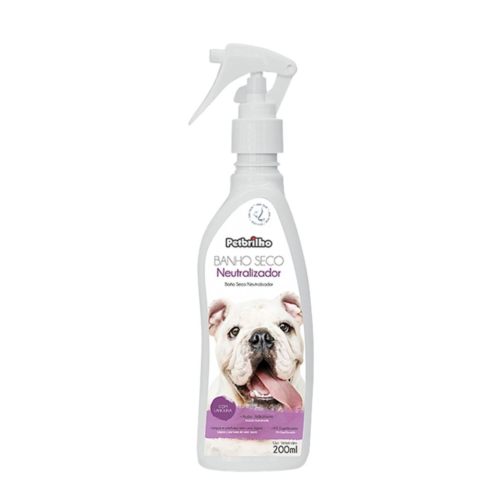 Shampoo Seco En Spray Sin Enjuague 200Ml Petbrill #Bri-10