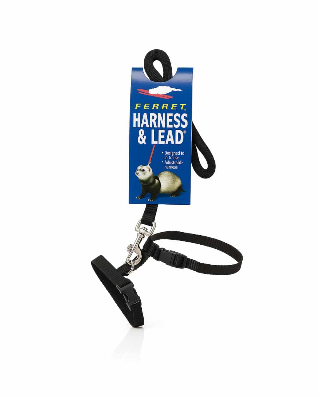 correa huron Arnés Y Correa Marshall Para Hurón Negro #Fp-095 - Imagen 1