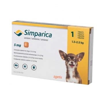 Simparica 1.3 A 2.5Kg 1 Comprimido #13401051 DGÑ