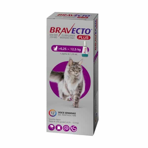 BRAVECTO PLUS Gato 6,25 A 12,5 Kilos Pipeta #DGÑ5007720