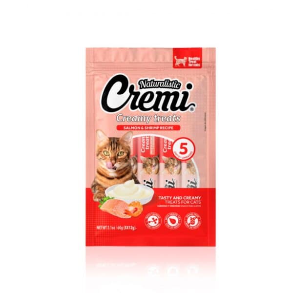 Snack Cremoso Cremi para Gato - Salmon y Shrimp #C2555