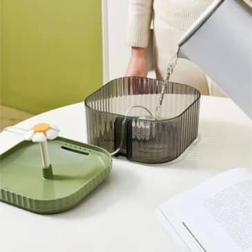 Fuente Flor De Agua Para Mascotas #MH076 MBN - Imagen 2