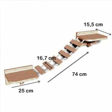 Repisa de Puente Madera para gatos MBN - Imagen 3