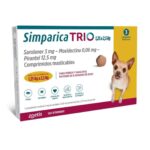SIMPARICA TRIO 1.25 -2.5 KG X 3 COMPRIMIDOS  5006746
