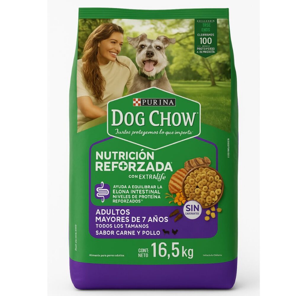 Dog Chow Senior, Longevidad +7 De 16,5kg #12602819