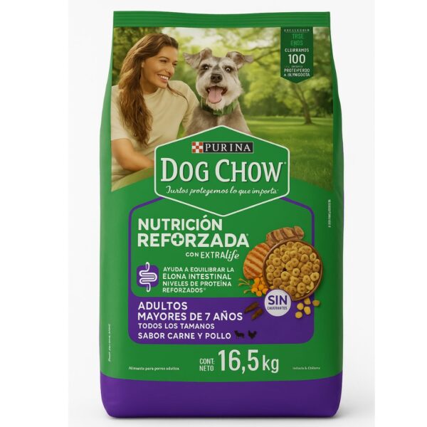Dog Chow Senior, Longevidad +7 De 16,5kg #12602819