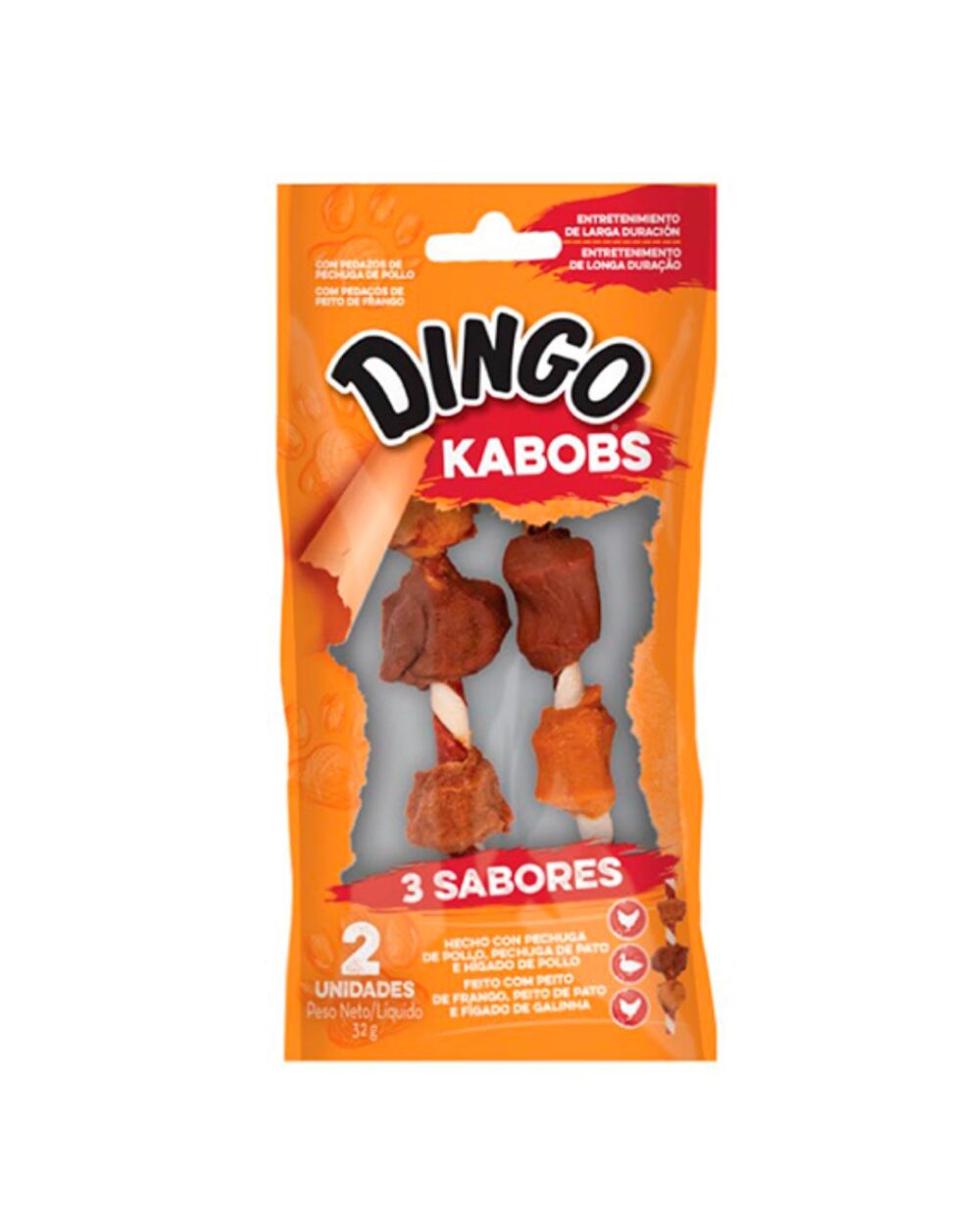 DINGO TRIPLE FLAVOR KABOB 2PK