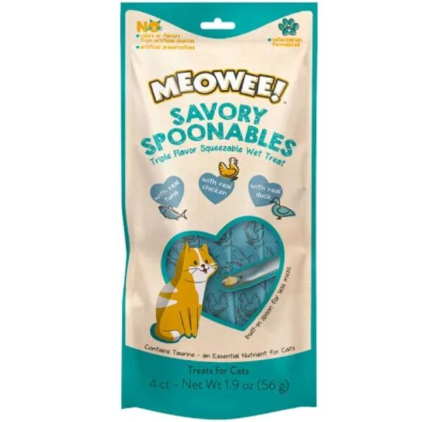 MEOWEE SPOON TUNA, CHICKEN AND DUCK, 4TB, 56GR #P-00003