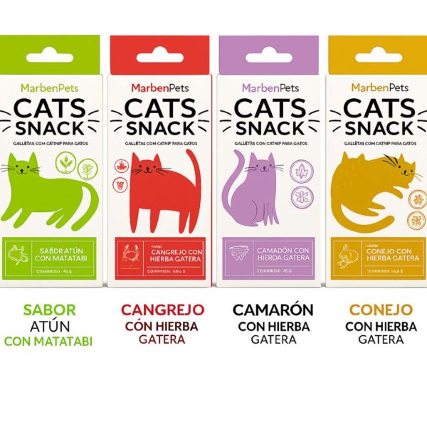 SNACK GALLETAS PARA GATOS CON HIERBA GATERA