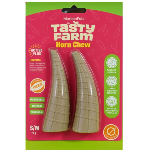 Cuerno vaca masticable cuidado dental S/M #TFH03
