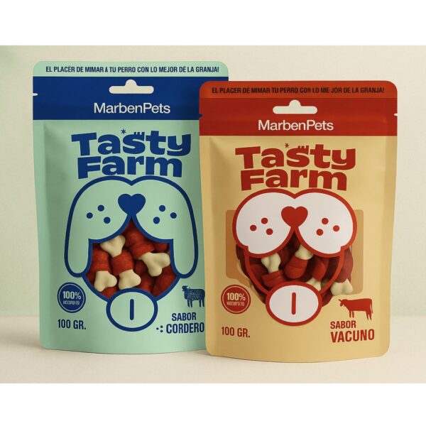SNACK HUESO DE CALCIO ENVUELTO EN CARNE 100GR