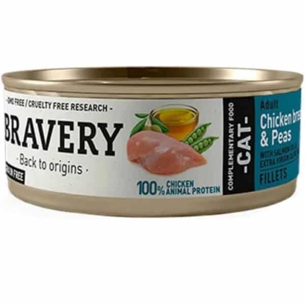 Bravery Lata Pechuga de Pollo y Guisantes