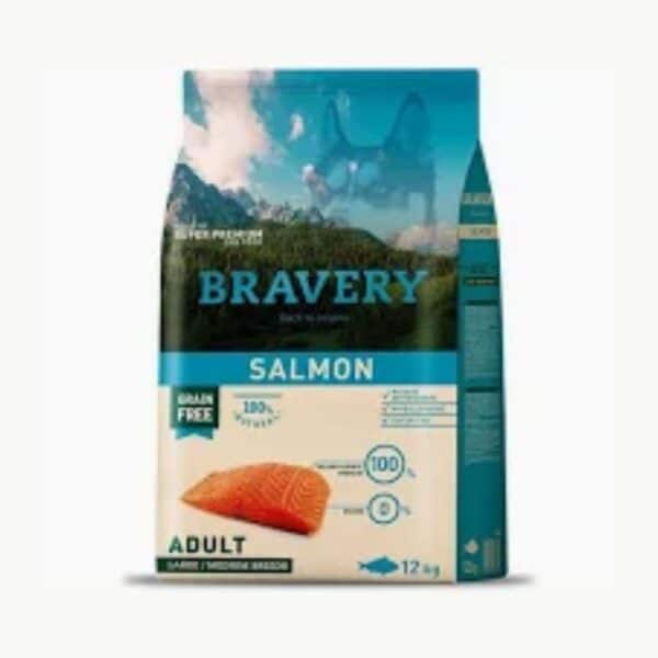 BRAVERY SALMON ADULTO LARGE/MEDIUM 4KG