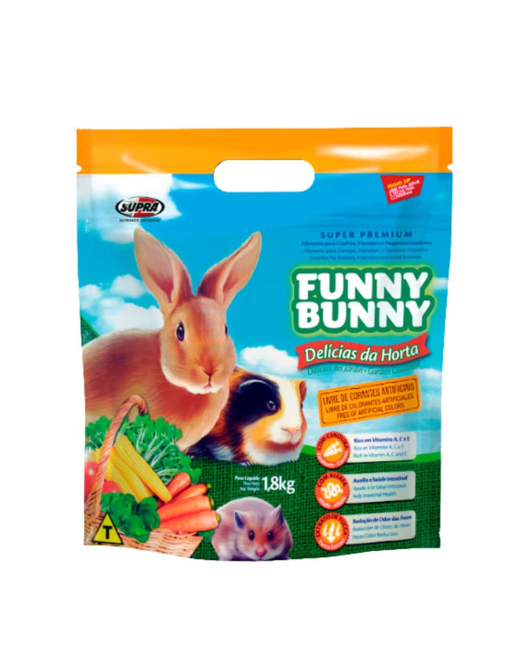 funny bunny 1,8kg ALIMENTO FUNNY BUNNY DELICIAS 1.8kg - Imagen 1